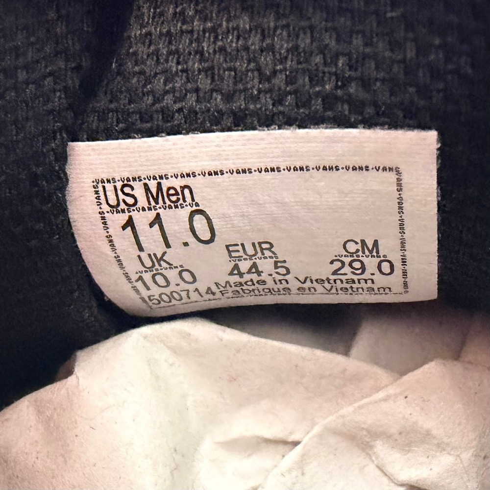 Vans Atwood Textile Dark Grey Red Mens Skate Shoes Size 11 - Picture 8 of 9